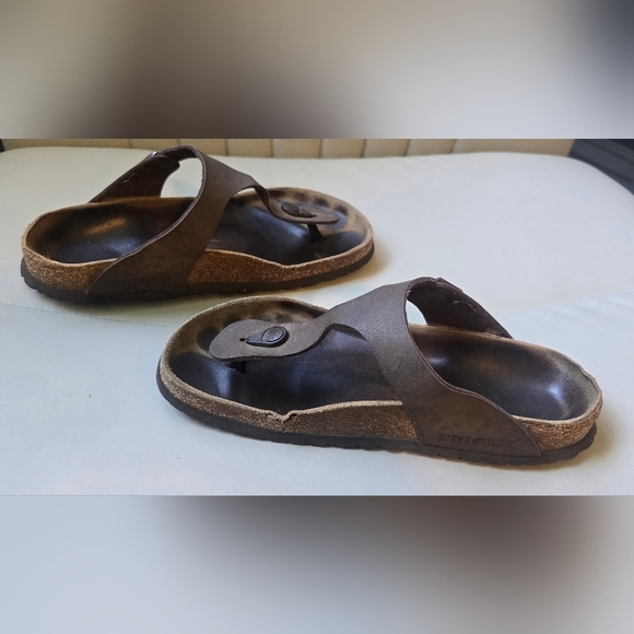 Birkenstock Gizeh Browm Flip Flop Thong Sandal Women Size 41 US 10-10.5 - Picture 7 of 9